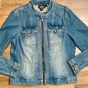 Harley-Davidson Women's Light Blue Jean Jacket